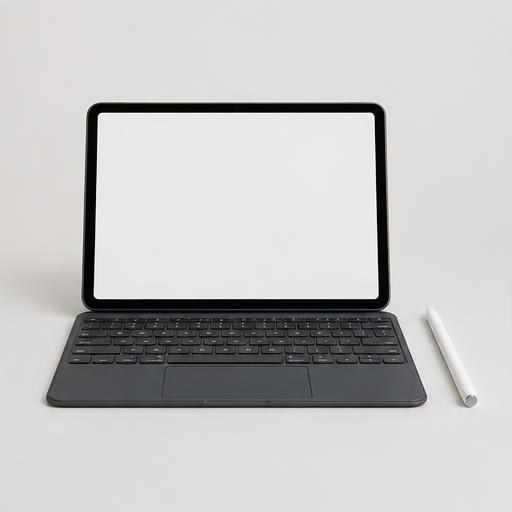 Learning tablet with keyboard and stylus
