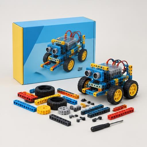 STEM robotics parts and model